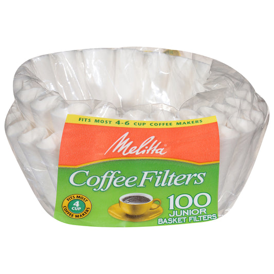 Melitta Junior Basket Coffee Filters 100 ea