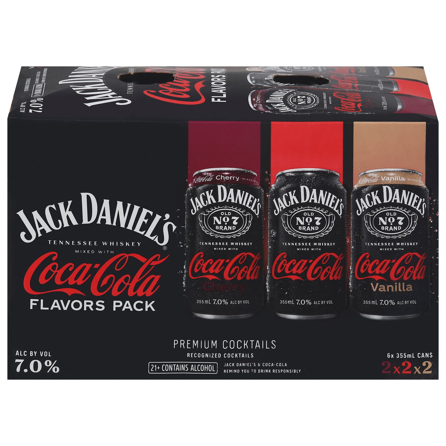 Jack Daniel's Premium Assorted Cocktails Flavor Pack 6 - 355 ml Cans