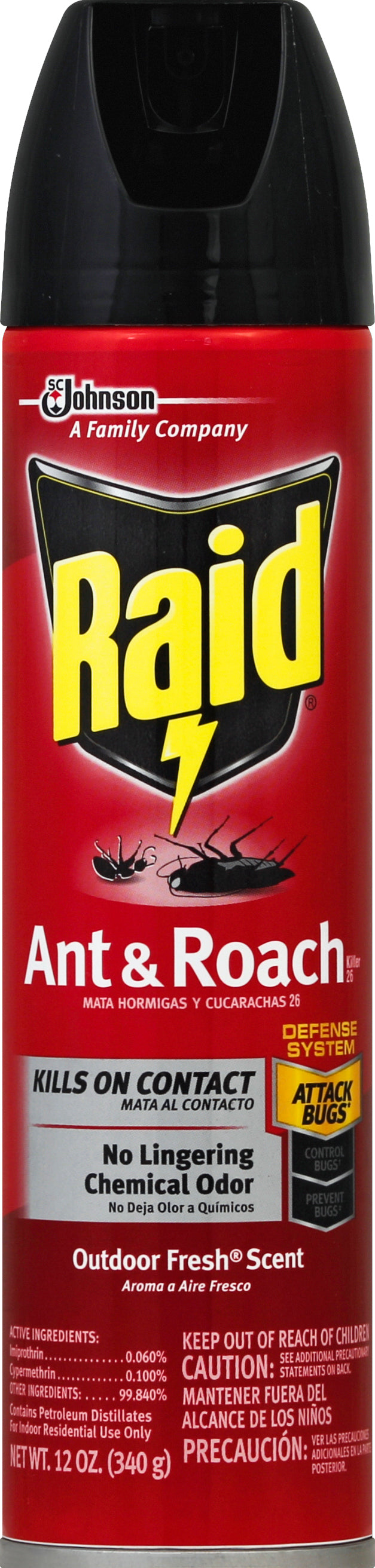 Raid RAID ANT/ROACH KILLER OUTDR FRSH 12 OZ