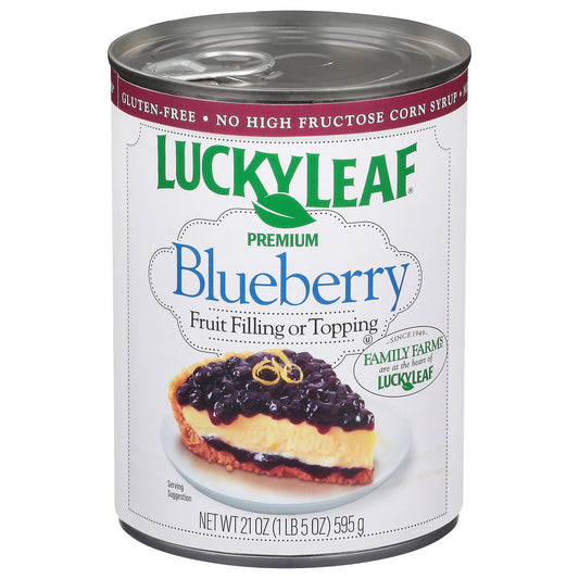 Lucky Leaf Premium Blueberry Fruit Filling 21 oz.