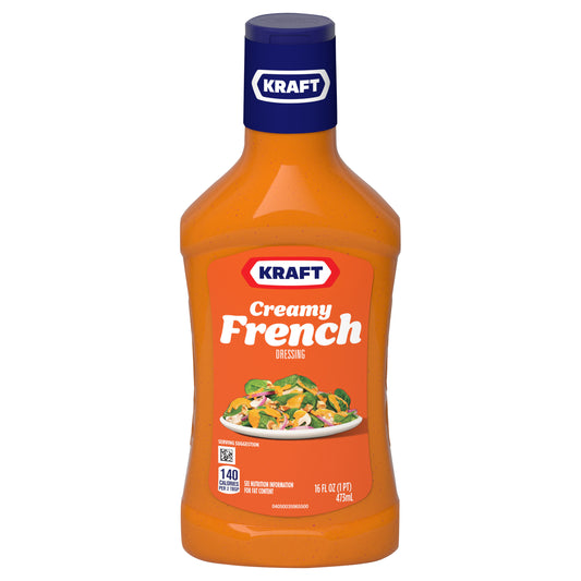 Kraft Creamy French Salad Dressing, 16 fl oz Bottle