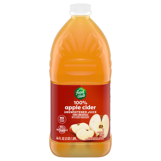 Food Club Unsweetened Apple Cider Juice 64 fl oz