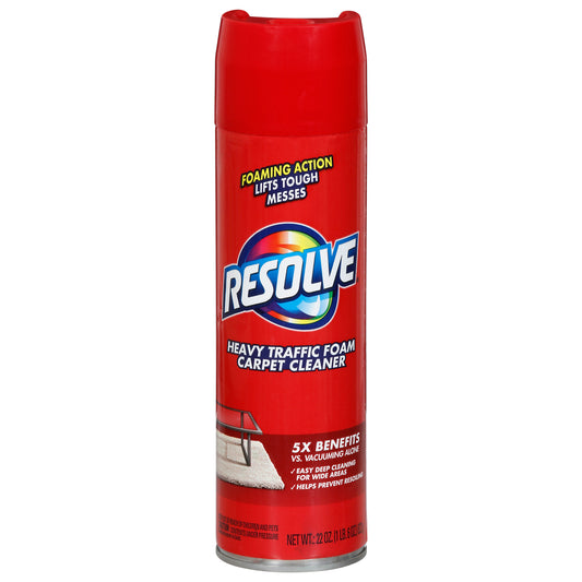 Resolve Heavy Traffic Foam Carpet Cleaner 22 oz
