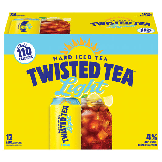Twisted Tea Light, Hard Iced Tea (12 fl. oz. Can, 12pk.)