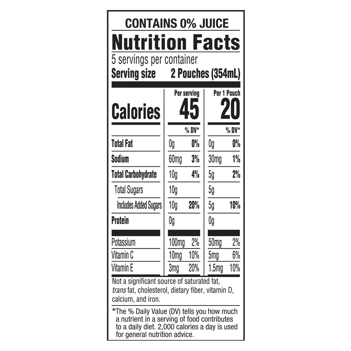 Capri Sun Hydrate with Electrolytes Flavored Drink with Other Natural Flavor, 10 Pouches, for On-the-Go Hydration and School Lunches, Lemon and Lime, Good Source of Vitamin E, 6 oz