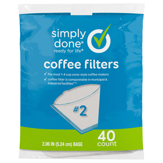 Simply Done #2 Coffee Filters ‎40 ea