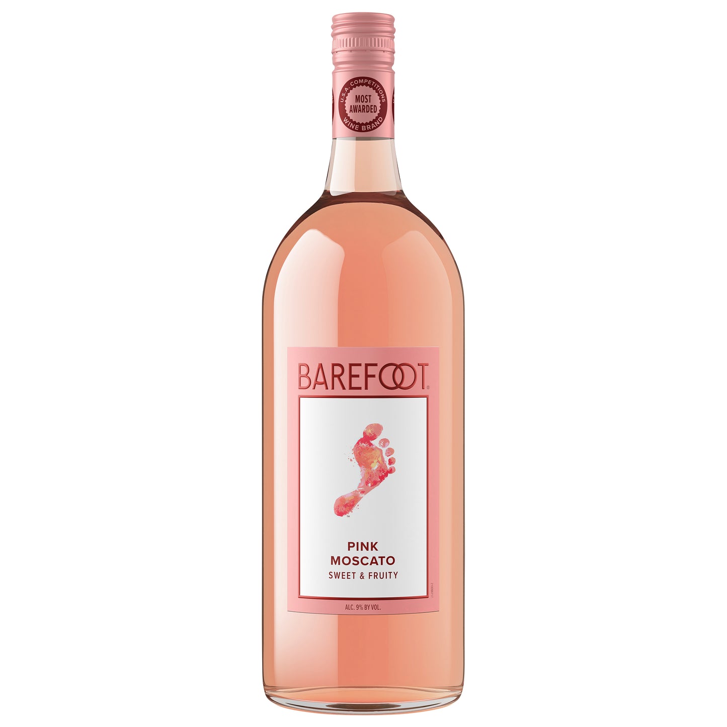 Barefoot Cellars Pink Moscato Wine 1.5L Bottle
