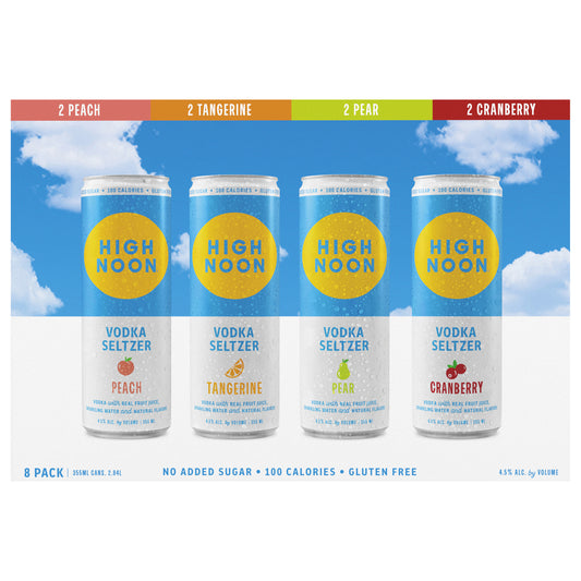 High Noon Day Pack Vodka Hard Seltzer 355ml Can 8 Pack