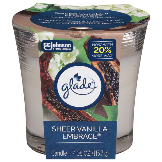 Glade Sheer Vanilla Embrace Candle 1 Each