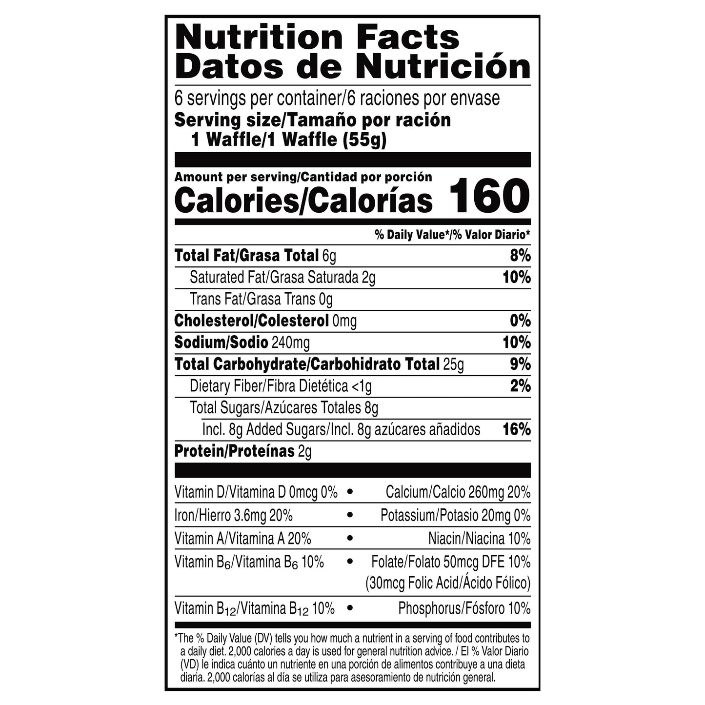 Kellogg's® Eggo® Thick and Fluffy Blueberry Frozen Waffles