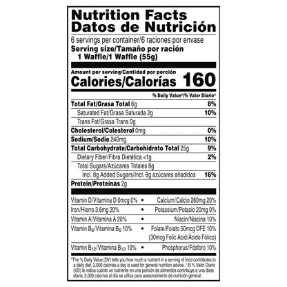 Kellogg's® Eggo® Thick and Fluffy Blueberry Frozen Waffles