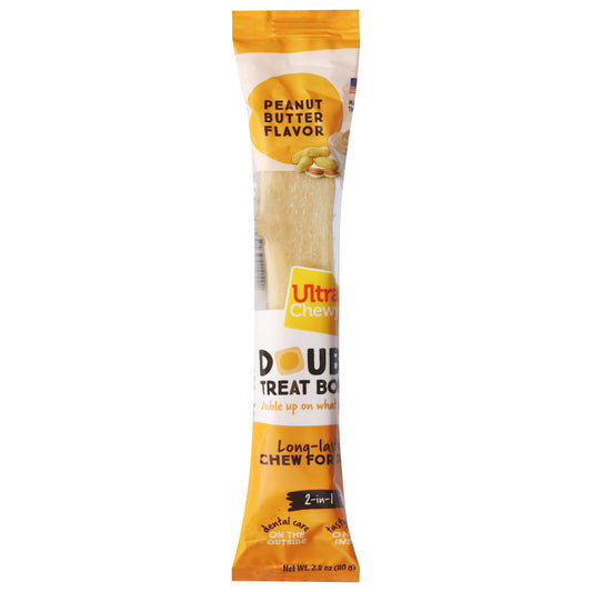 Ultra Chewy Double Peanut Butter Flavor Treat Bone 2.8 oz
