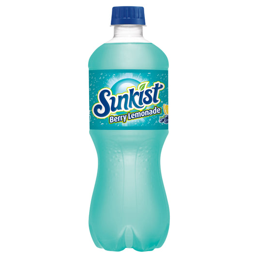 Sunkist Berry Lemonade Soda, 20 fl oz bottle