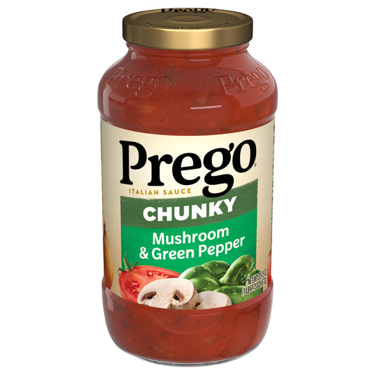 Prego Chunky Mushroom & Green Pepper Italian Sauce 23.75 oz