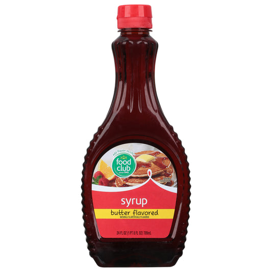 Food Club Butter Flavored Syrup 24 fl oz