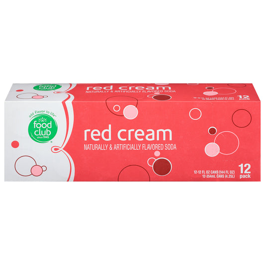 Food Club 12 Pack Red Cream Soda 12 ea