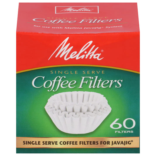 Melitta Single Serve Coffee Filters 60 ea