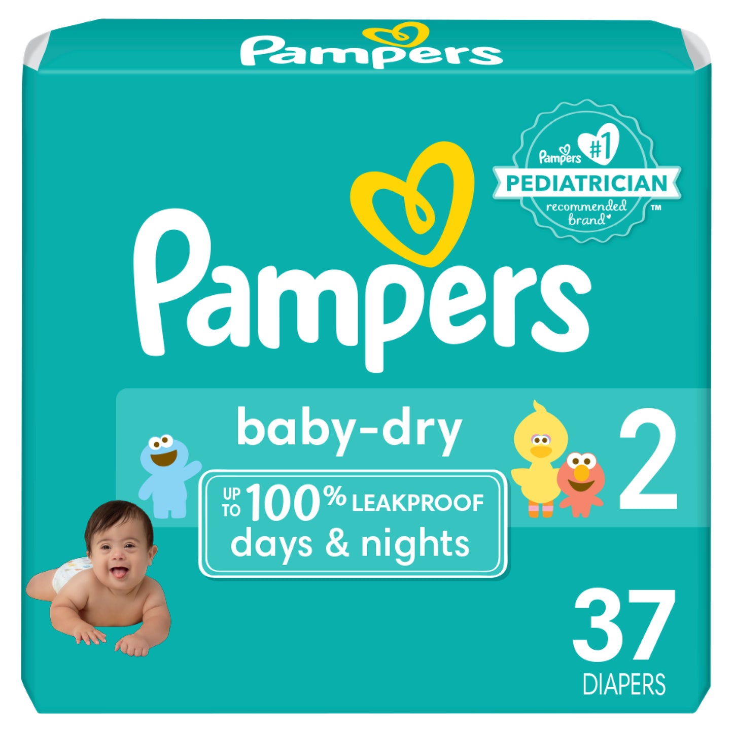 Pampers Baby Dry Diapers Size 2 37 Count