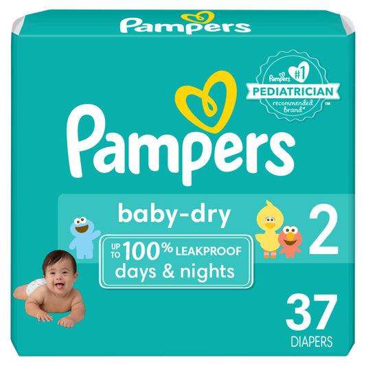 Pampers Baby Dry Diapers Size 2 37 Count