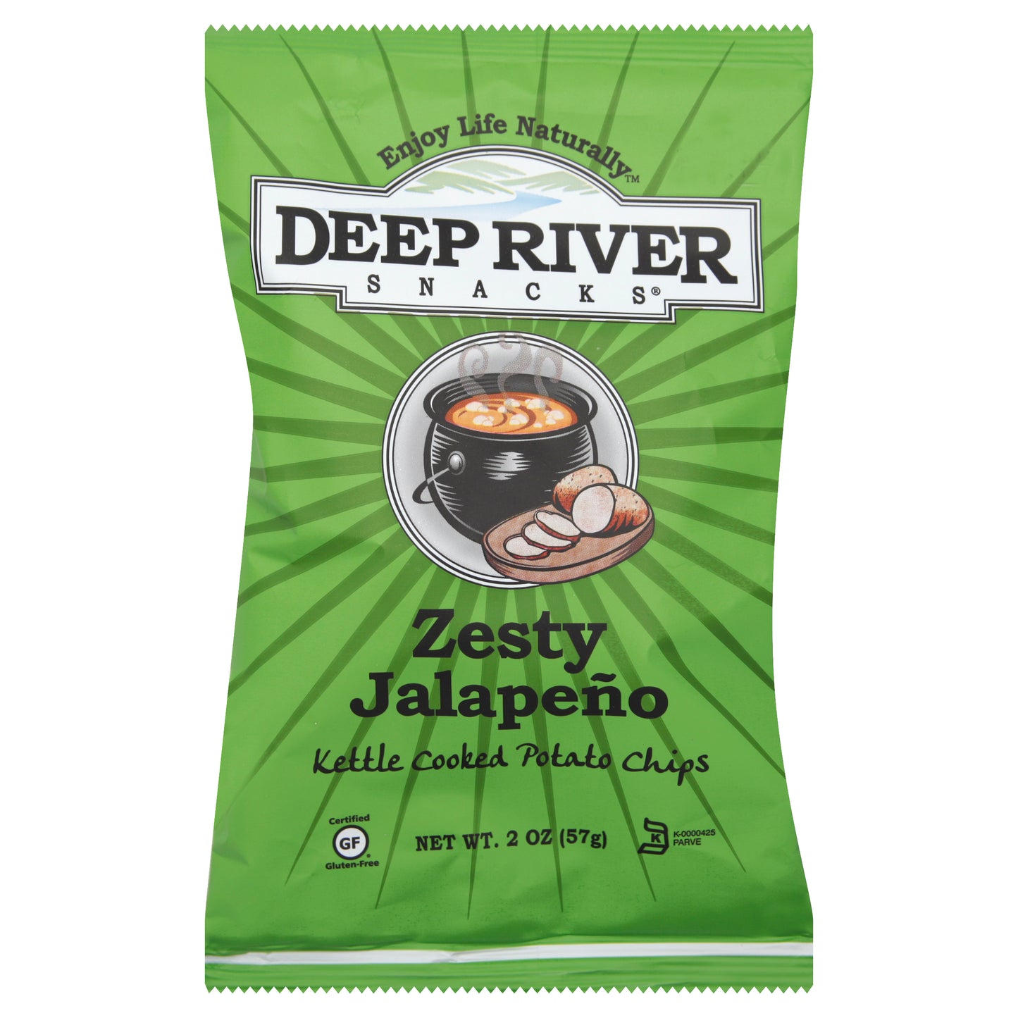 Deep River Snacks Potato Chips 2 oz - Jalapeno