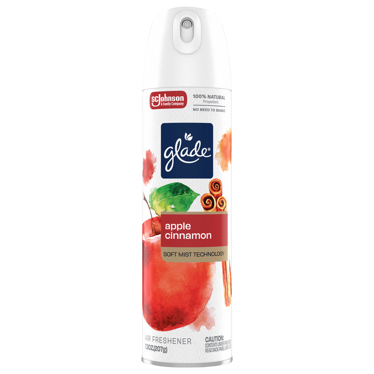 Glade® Odor Fighting Soft Mist Air Freshener Room Spray, Apple Cinnamon, 7.3oz., 1 count