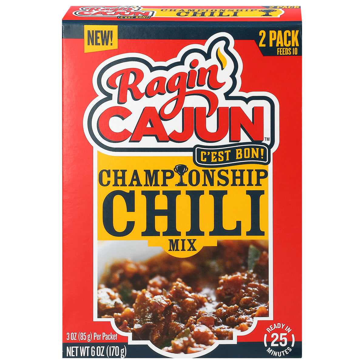 Ragin' Cajun Championship Chili Mix 2 - 3 oz Packets