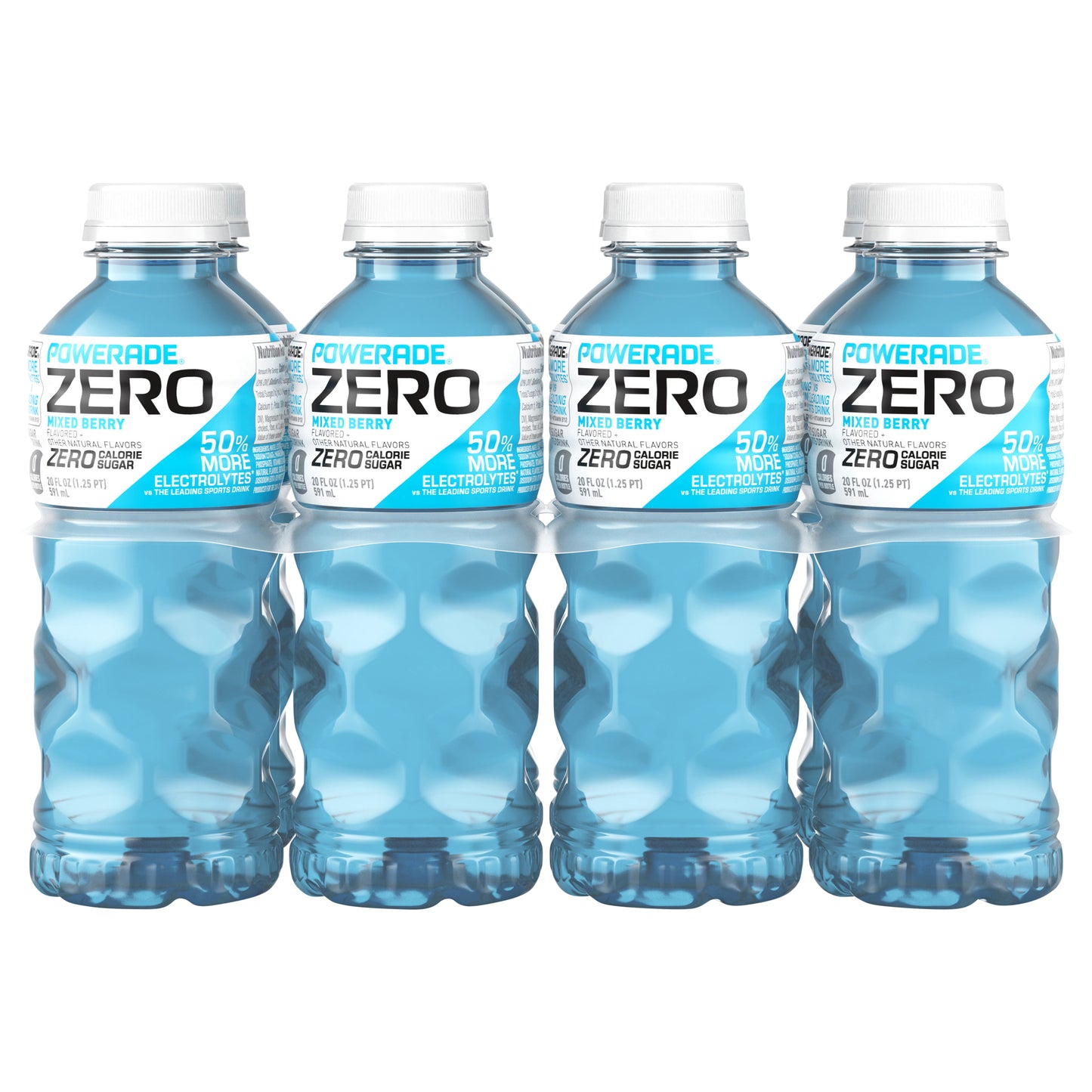 POWERADE ZERO Mixed Berry Sports Drink, 20 fl oz (Pack of 24)