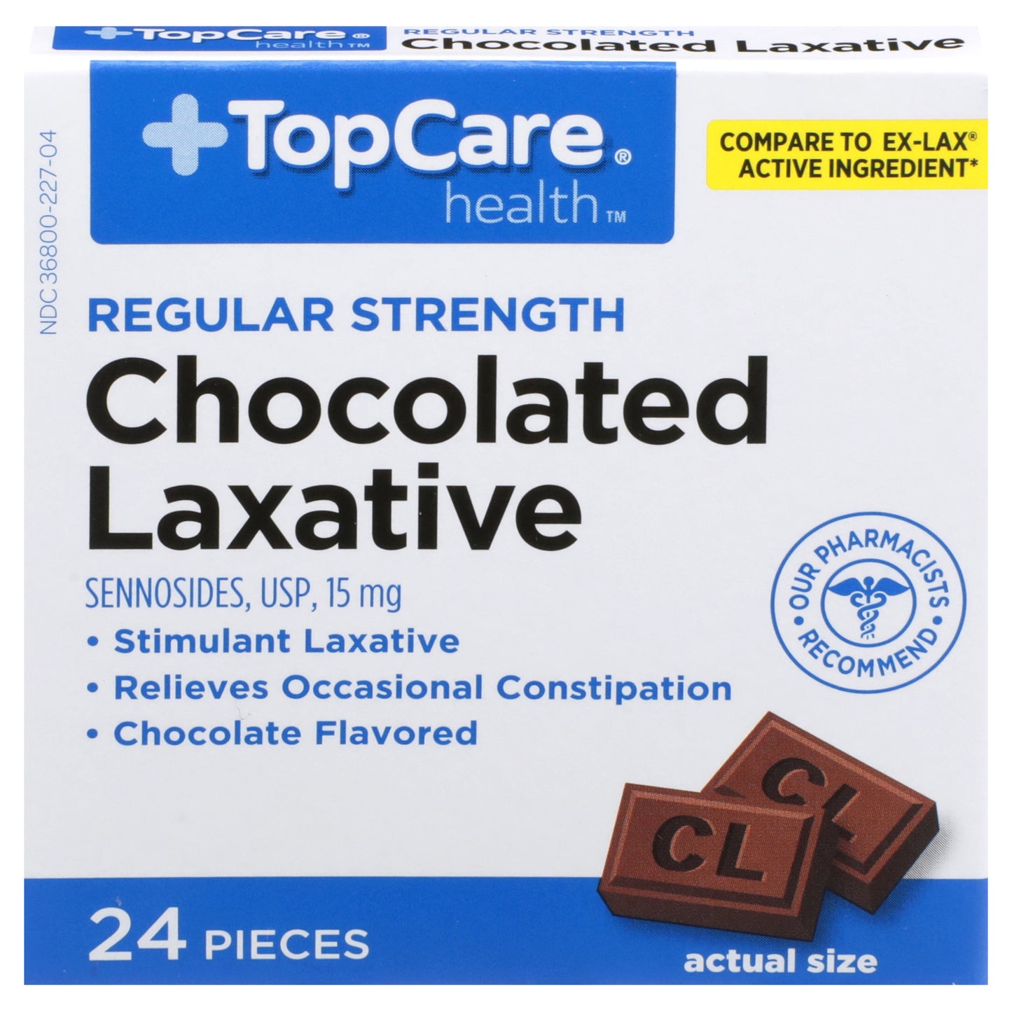 TopCare TOPCARE CHOCOLATE LAXATIVE 24 CT