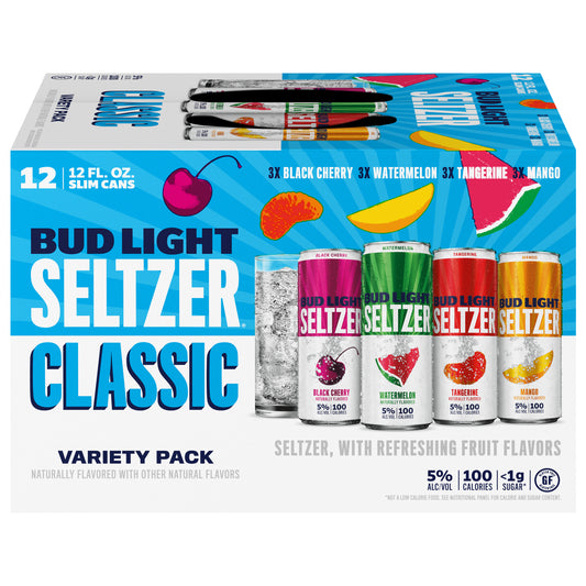 Bud Light Seltzer Classic Variety Pack 12oz 12 Pack Cans