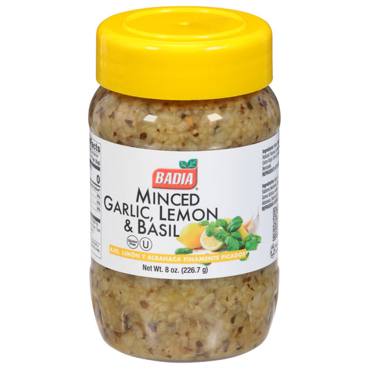 Badia Minced Garlic, Lemon & Basil 8 oz