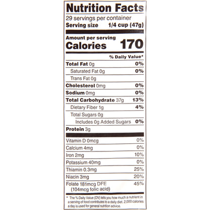 Enriched Medium Grain White Rice - NET WT 48 0Z (3LB) 1.36kg
