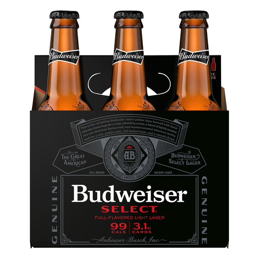 Budweiser Select Light Lager Beer 6 ea