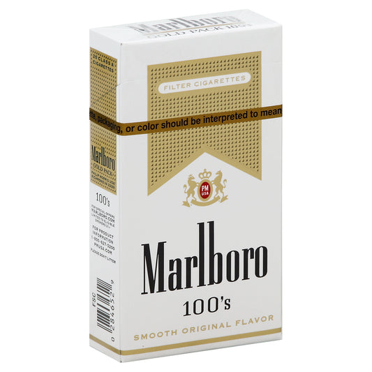 Marlboro Cigarettes 20 ea - 100's SMOOTH ORIGINAL FLAVOR