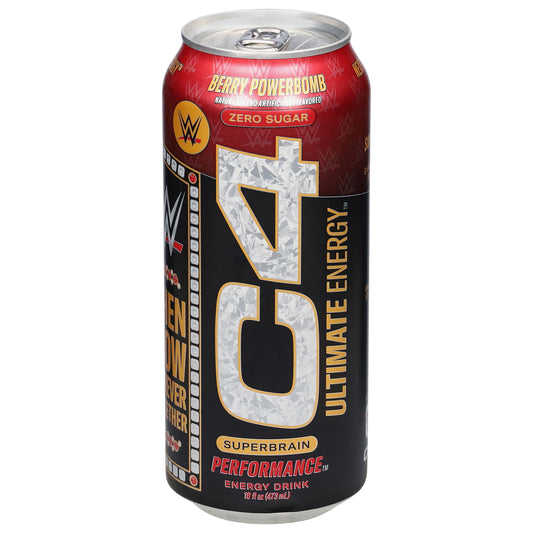 C4 Ultimate Energy Berry Powerbomb Energy Drink 16 fl oz