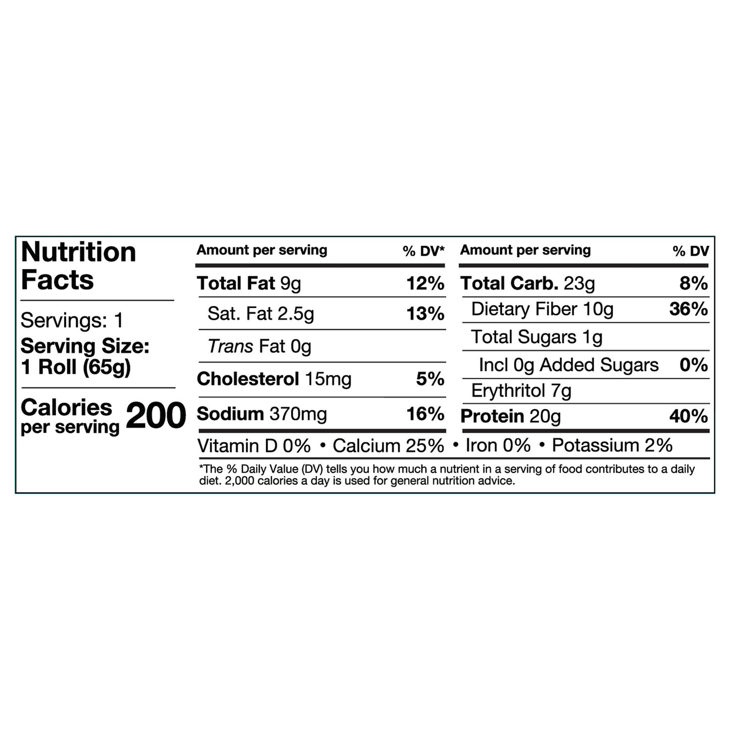 Legendary Foods Gluten Free Caramel Sticky Bun Flavored Protein Sweet Roll 2.3 oz