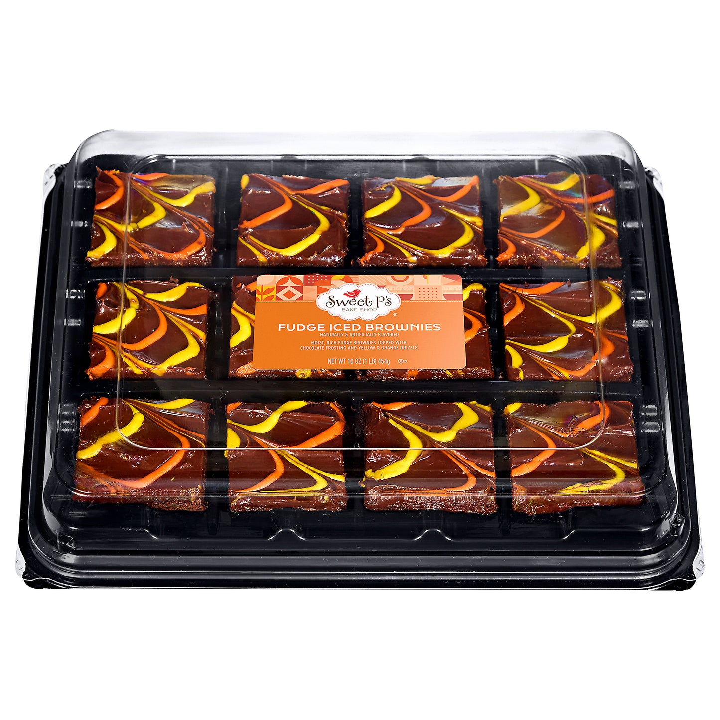 Sweet P's Bake Shop Fudge Iced Brownies 16 oz