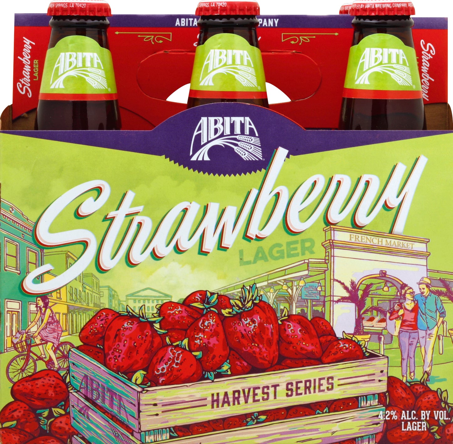 Abita Beer 6 ea - Strawberry HARVEST SERIES