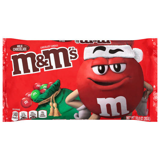 M&M'S Christmas Milk Chocolate Candy Bag, 10 oz