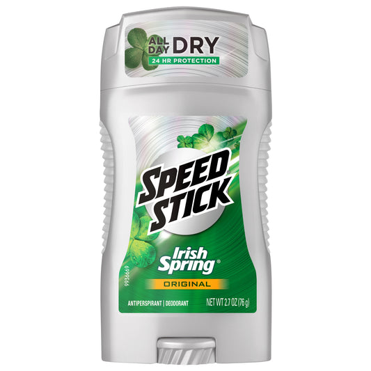 Speed Stick Irish Spring Antiperspirant Deodorant, Original - 2.7 oz