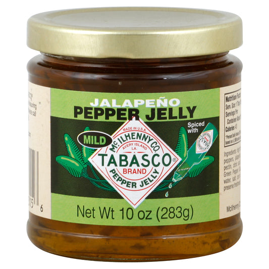 Tabasco Pepper Jelly 10 oz - MILD JALAPENO PEPPER JELLY