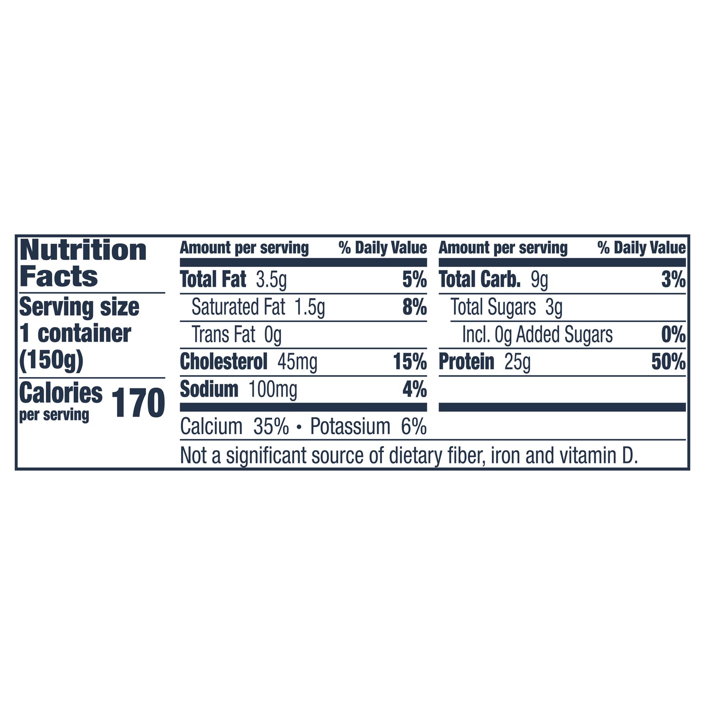 Ratio Yogurt Protein Cultured Dairy Snack, Vanilla, 25g Protein, 5.3 OZ
