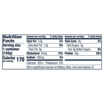 Ratio Yogurt Protein Cultured Dairy Snack, Vanilla, 25g Protein, 5.3 OZ