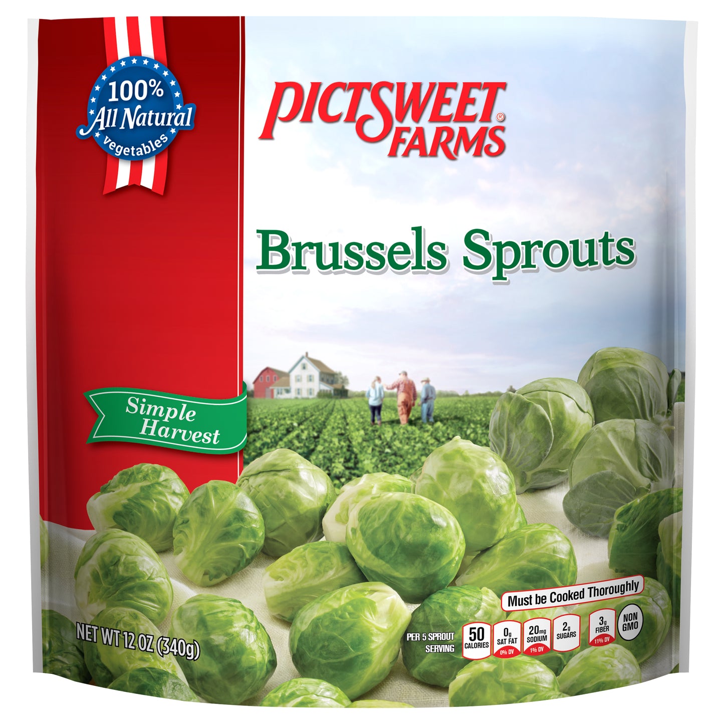Pictsweet Farms Brussels Sprouts, Simple Harvest - 12 oz
