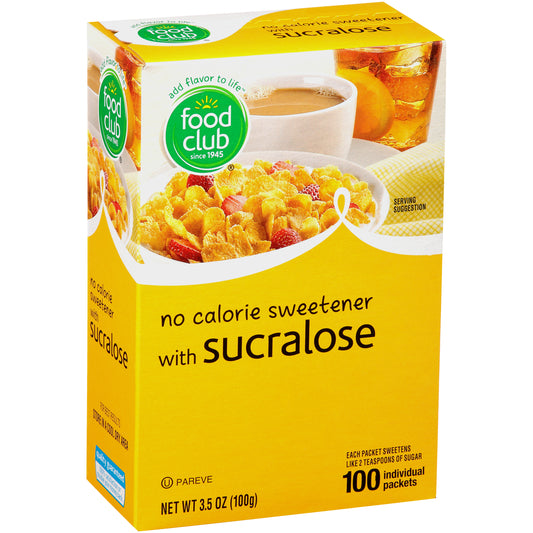 No Calorie Sweetener With Sucralose