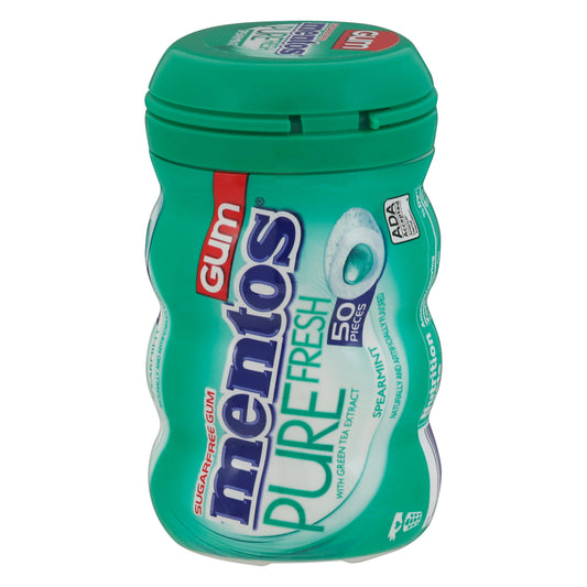 Mentos Pure Fresh Sugarfree Spearmint Gum 50 Pieces