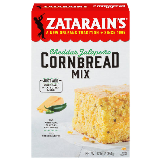 Zatarain's Cheddar Jalapeno Cornbread Mix, 12.5 oz