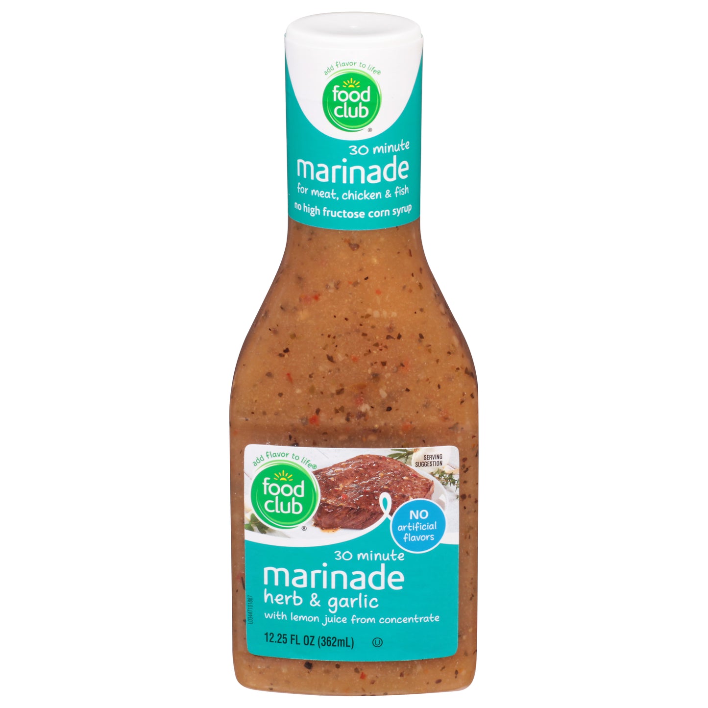 Food Club Herb & Garlic Marinade 12.25 fl oz