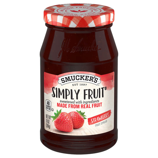 Smucker's Simply Fruit Strawberry Fruit Spread, 10 Ounces