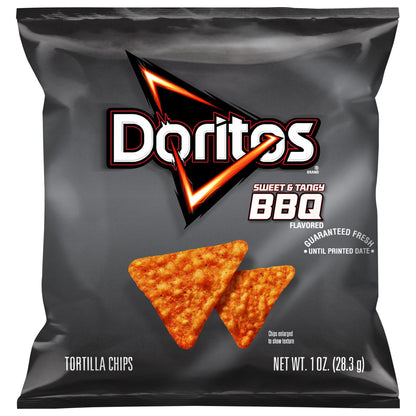 Doritos Tortilla Chips Sweet & Tangy BBQ Flavored 1 Oz