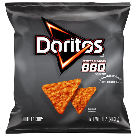 Doritos Tortilla Chips Sweet & Tangy BBQ Flavored 1 Oz